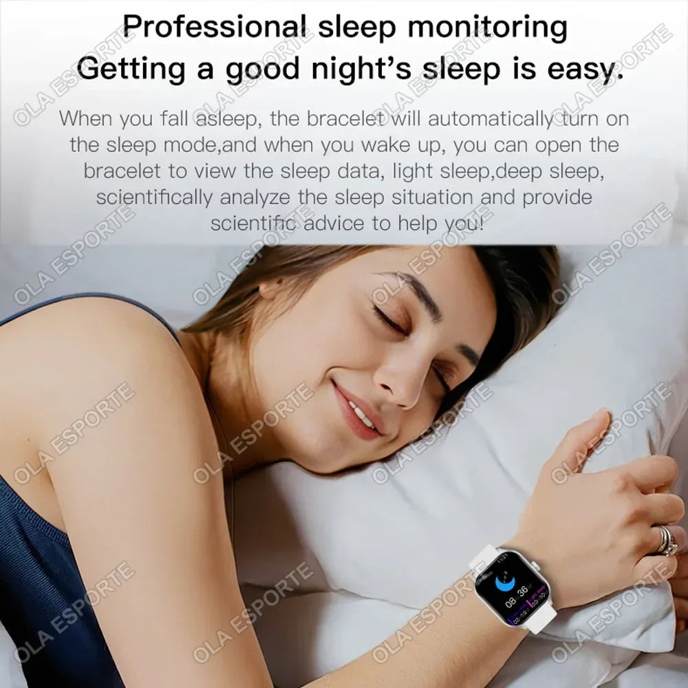 Smart Watch Men 2.01 Inch AMOLED Screen Waterproof Multiple Sport Mode Fitness HD Bluetooth Calls Smartwatch Men Women Bracelet - Urbizia