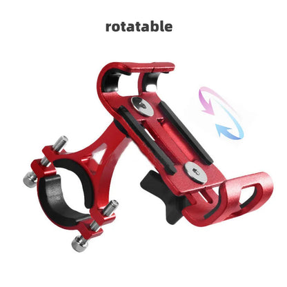 Motorcycle Bicycle Phone Holder Aluminum Alloy 360 Rotate Anti-slip Bracket Support GPS Clip Bike Phone Stand for iPhone Xiaomi