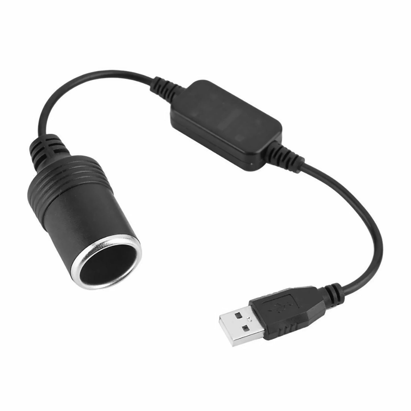 34.5cm USB 12V Car Voltage Conversion Socket Power Adapter Charger Cable Line I
