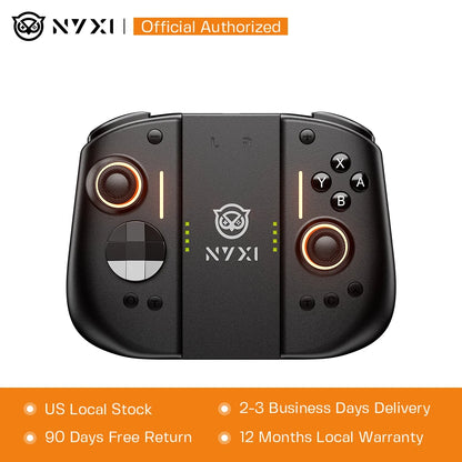 NYXI Hyperion 3 Wireless Magnetic Joypad, Full Mechanical Switches, Hall Effect No Drift, 9-Axis Gyro, Modular Gamepad for Nintendo Switch 2/Switch OLED/PC