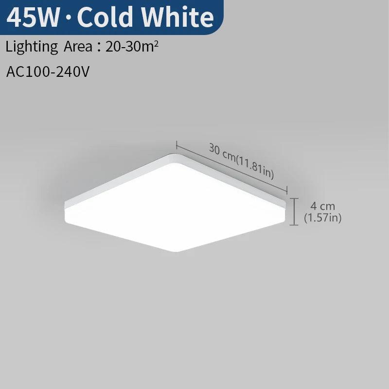 Square LED Ceiling Light 3 Colour Temperatures – 18W, 22W or 45W