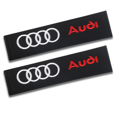2PCS Car Seatbelt Shoulder Pad Driving Seat Belt Vehicle Pad Cover For Audi s line A4 b6 b8 b7 b9 b5 A6 A3 A8 Q3 Q5 Q7 Q8