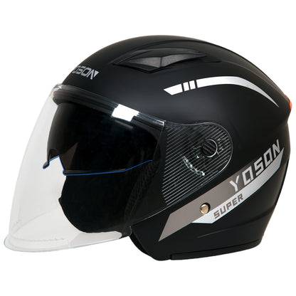 Four seasons double mirror helmet electric car men and women half helmet motorcycle battery car helmet K6
