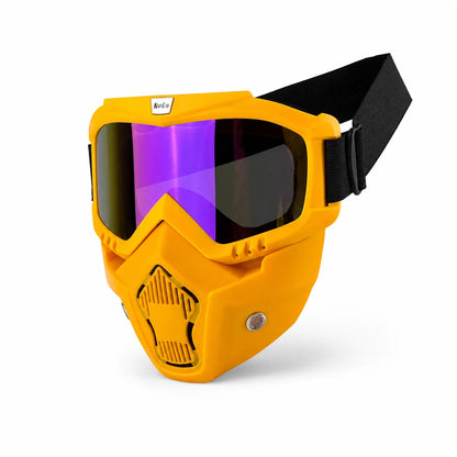 Dustproof Motocross Glasses Adjustable Motorcycle Goggles Breathable Full Face Protective Motorbike Dirt Bike Off-road Mask