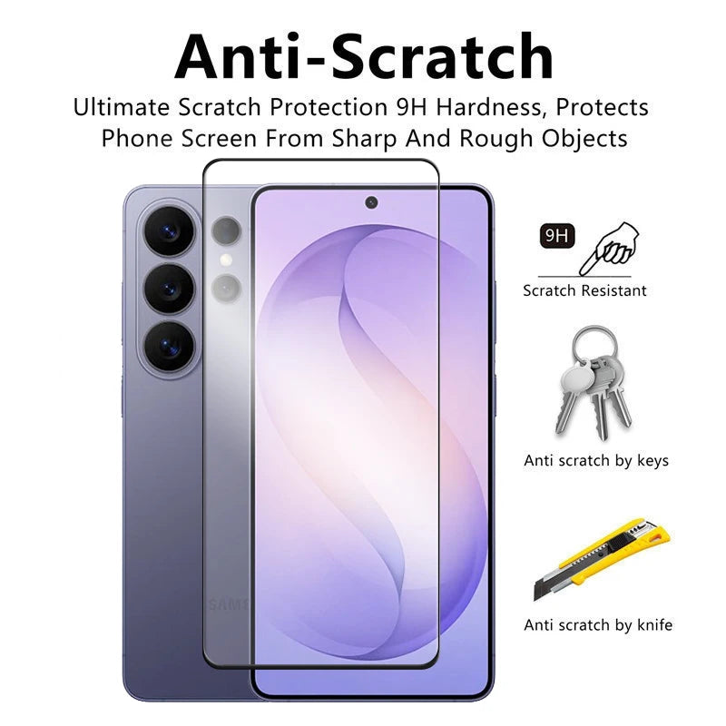 6in1 For Samsung Galaxy S26 Ultra Glass for S26 S26+ S26 Ultra Tempered Glass 2.5D Full Cover Screen Protector and Lens Film