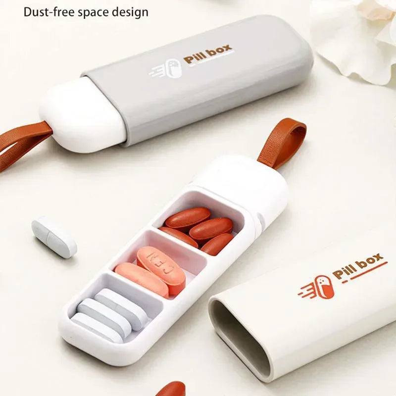 Portable 3-Compartment Medicine Pill Box – Travel-Friendly - Urbizia