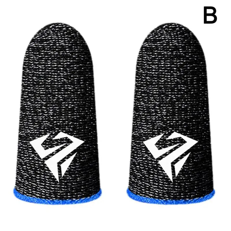 2pcs Fingertip Sleeve Esports Gloves For PUBG Gamer Sweatproof Anti-slip Touch Screen Hand Grip Finger Cot Gaming Finger Cover