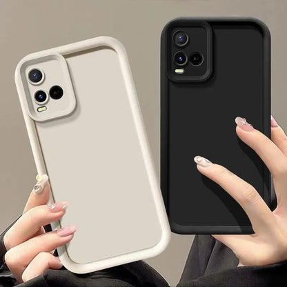 For vivo Y33s 4G Case VIVO Y33t 4G Phone Case VIVO Y21 2021 Y21S Y21A Y21G Anti Fall Prevention Luxury Candy Matte Soft Cover