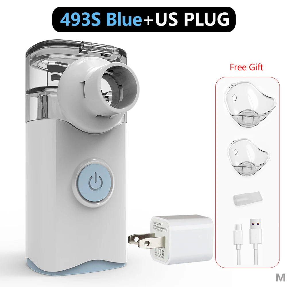 Autoclean Silent Mesh Nebulizer - Portable Handheld Inhalator for Children, Compact Atomizer for Daily Use
