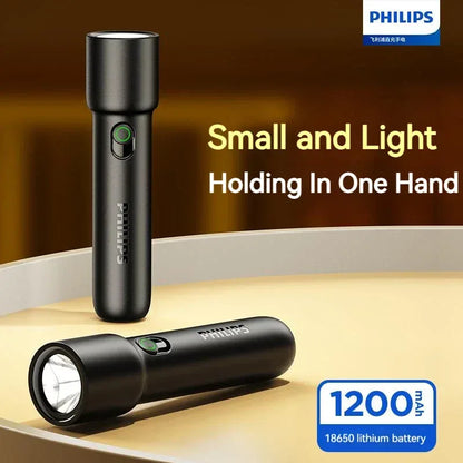 Philips 2024 New EDC Portable Flashlight Rechargeable LED Flashlights for Defensa Personal Self Defense Camping Hiking - Urbizia