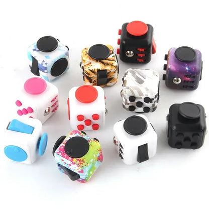 Solid Color Fidget Decompression Dice for Release Stress Autism Anxiety Relieve Adult Kids Stress Relief Anti-Stress Fingertip