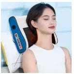 Multifunctional Neck & Shoulder Massage Cushion, Kneading Massage with Warm Compress for Home Daily Relaxation