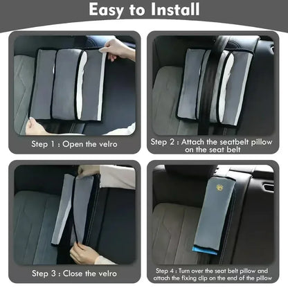 Kids Shoulder Pad Interior Car Seat Belt Chest Cushion Universal Safety Car Seat Shoulder Protector Pillow Pads for Kids Women - Urbizia