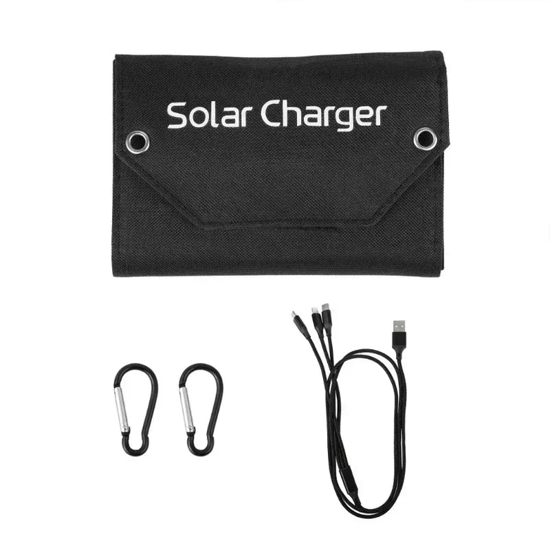 60W 80W 100W Foldable Solar Panel 5V USB Portable Folding Bag Battery Charger for Phone Outdoor Camping Waterproof Power Bank - Urbizia