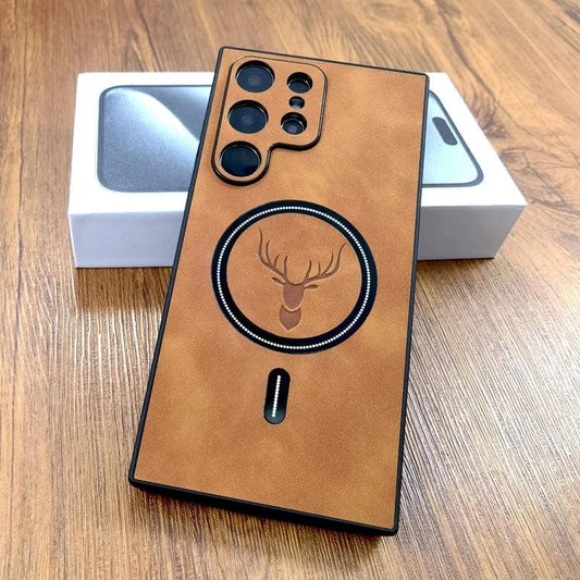 Luxury Leather Magnetic Phone Case for Samsung Ultra Series