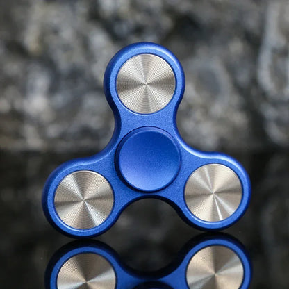 Aluminum Alloy Three Leaf Fidget Hand Spinner Metal Fidget Spinner Toy Stress Relief Toys For Adult Gifts Fidget Toys