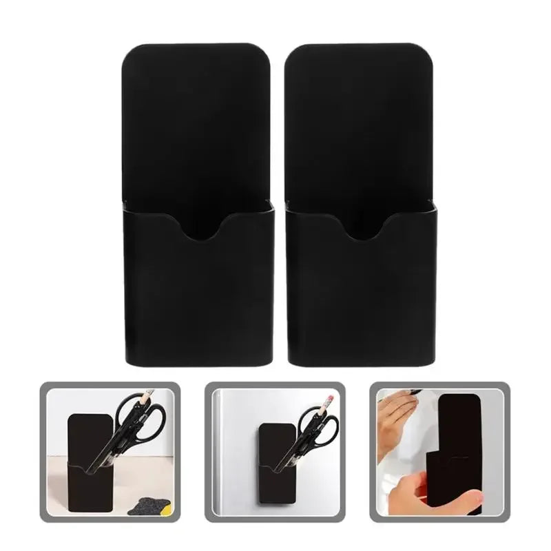 Magnetic Pen Holder Magnetic Cup Locker Organizer Fridge Pen Holder With Strong Magnets Dry Erase Marker Storage Holder - Urbizia