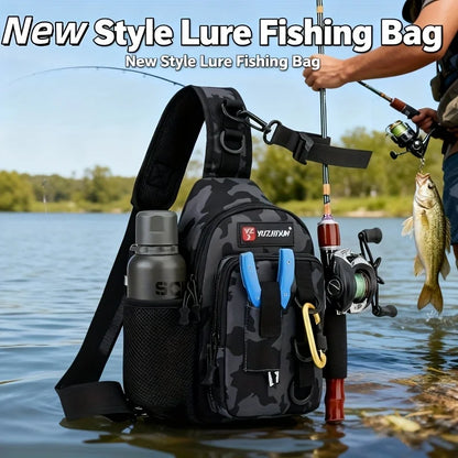 Multi Functional Bait Fishing Bag, Fishing Gear Backpack Made of Nylon Material Suitable for Camping and Fishing Use
