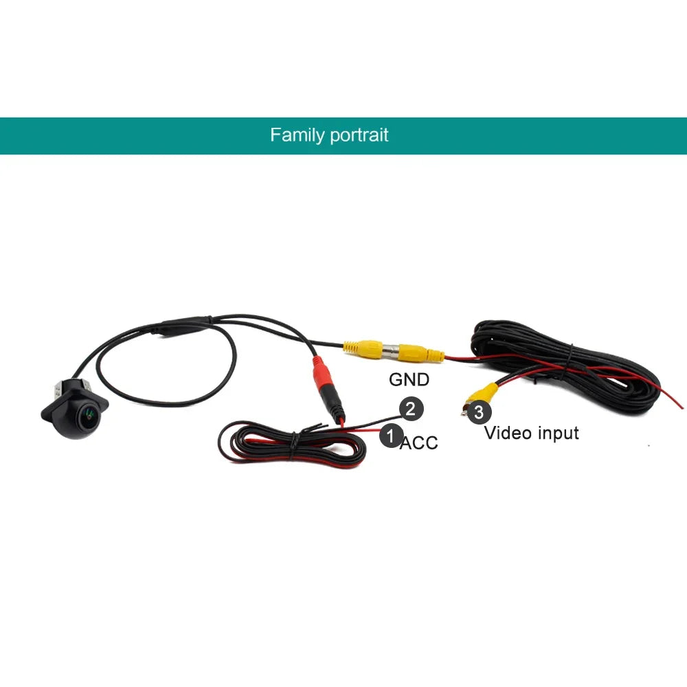 Smartour CCD Fisheye Lens Car Camera  AHD 1080P Rear View Wide Angle Reversing Backup Camera HD Night Vision Auto Parking Assist