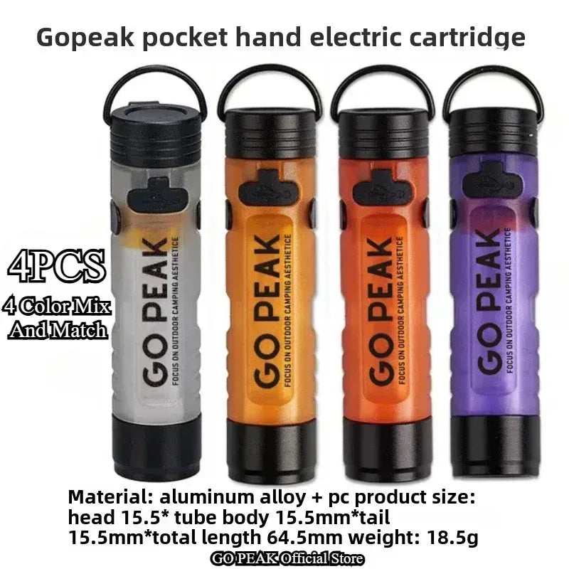 GOPEAK Pocket Mini Flashlight Outdoor Key Clip Cap Ambient Led Long Endurance Disaster Relief Emergency 5050 Small Light - Urbizia