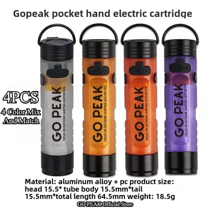GOPEAK Pocket Mini Flashlight Outdoor Key Clip Cap Ambient Led Long Endurance Disaster Relief Emergency 5050 Small Light - Urbizia