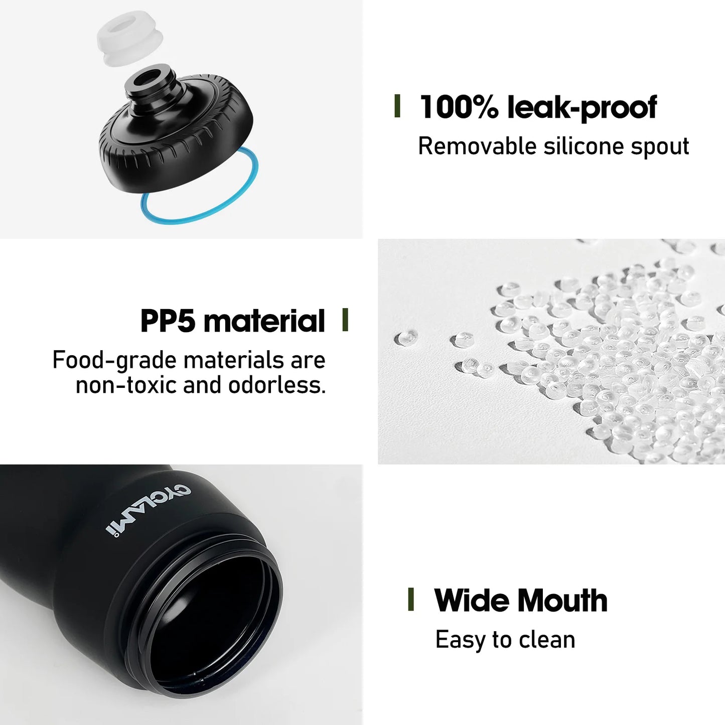 CYCLAMI Cycling Water Bottle 650ml Ultra light Leak-proof squeezable Camping Hiking Sports Bicycle Kettle Rapha 750ml Kettle