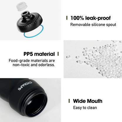 CYCLAMI Cycling Water Bottle 650ml Ultra light Leak-proof squeezable Camping Hiking Sports Bicycle Kettle Rapha 750ml Kettle