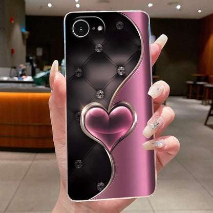 For iPhone 16e Case Clear Luxury Fashion Butterfly Flowers Soft TPU Silicone Jelly Back Cover for Apple iPhone 16e Phone Case