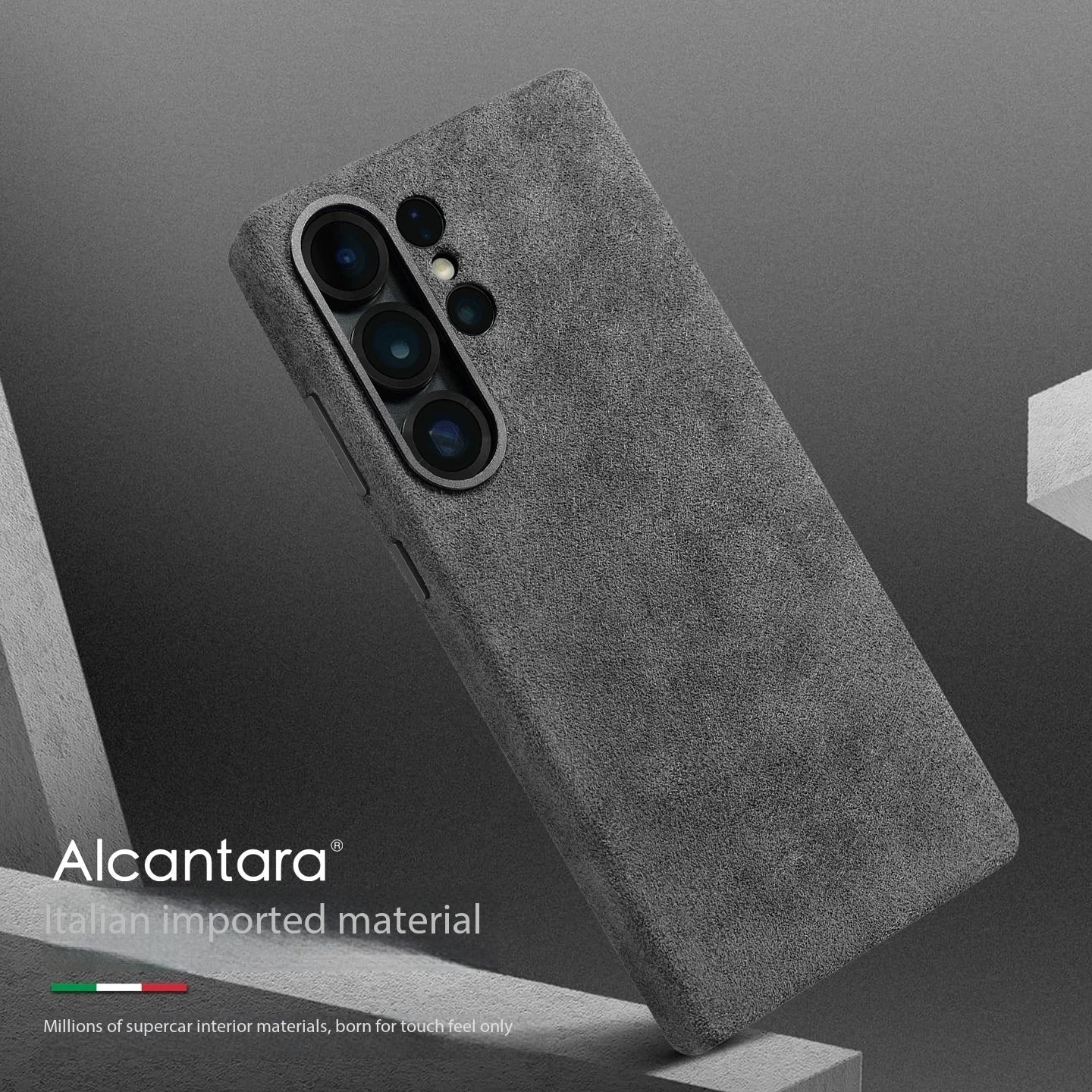 Italy Alcantara Case for Samsung Galaxy S26 Ultra Plus S26+ with Magsafe Luxury Leather Cover Magnetic Phone Back Cases