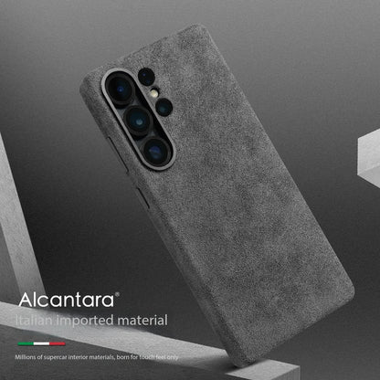 Italy Alcantara Case for Samsung Galaxy S26 Ultra Plus S26+ with Magsafe Luxury Leather Cover Magnetic Phone Back Cases