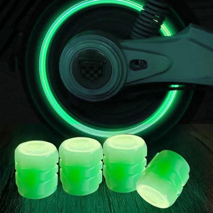 Luminous Fluorescent Car Tire Valve Stem Caps