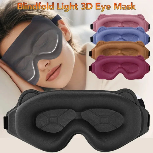 3D Sleeping Mask Slaapmasker Night Sleep Patch Portable Eyemask Pad Sleeping Mask Eyepatch Blindfold Light Travel Nap Eye Mask