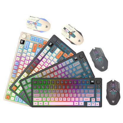 XUNSVFOX K920 Bluetooth Wireless Keyboard Mouse Set Dual Model Laptop Home Office Gaming USB Light Charging