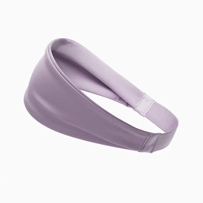Sports Headband for Men Women Sweat Wicking Stretch Non Slip Hair Band Running Yoga Cycling Basketball Fitness Workouts 5 Colors