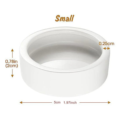 Reptile Food Bowl Feeding and Watering Bowl Anti-Escape Ceramic Feeding and Watering Bowl Anti-Escape Super Worm Feeder - Urbizia