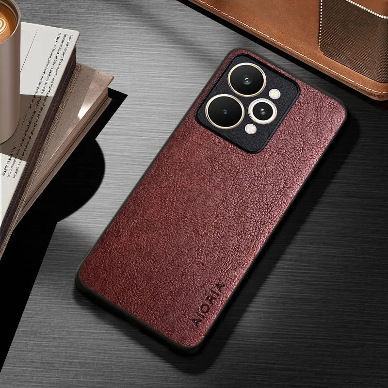 for Realme 15 Pro 5G Case funda Luxury Vintage Leather coque Elegant Phone cover for realme 15t case capa