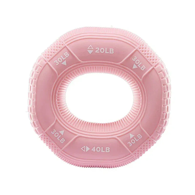 Silicone Adjustable 20-90LB Hand Grip Arm Strength Exercise Gripping Ring Fitness Gym Finger Forearm Trainer Carpal Expander - Urbizia