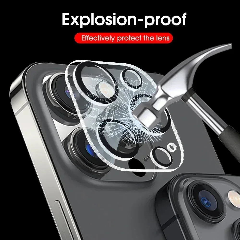 Tempered Glass Camera Lens Protector for iPhone (1–5PCS)