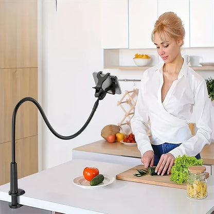 Lazy Bedside Flexible Phone Holder – Gooseneck Clamp Stand - Urbizia