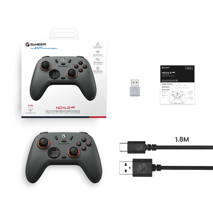 GameSir Nova 2 Lite Wireless Switch Controller Bluetooth Gamepad with Hall Effect for Nintendo Switch, iPhone, Android, PC