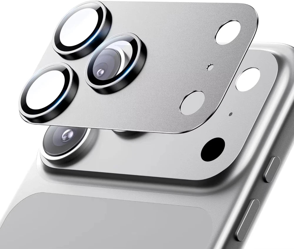 NNBILI For iPhone 17 18 Pro Max Camera Lens Protector Strong Adsorption Metal Tempered Glass Camera Screen Full Protective Cover