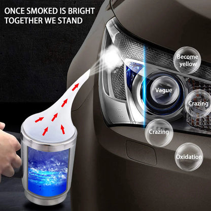 Car Headlight Polish Restoration Kit Car Headlight Repair Renovation Kit 800G Headlamp Liquid Polymer Auto Tool Set
