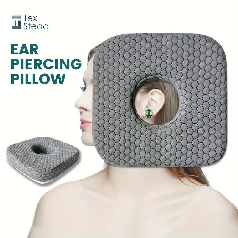 Ear Piercing Pillow for Side Sleepers, CNH and Ear Pain Ear Inflammation，with an Ear Hole Sleeping Pillow, Ear Guard Pillow - Urbizia