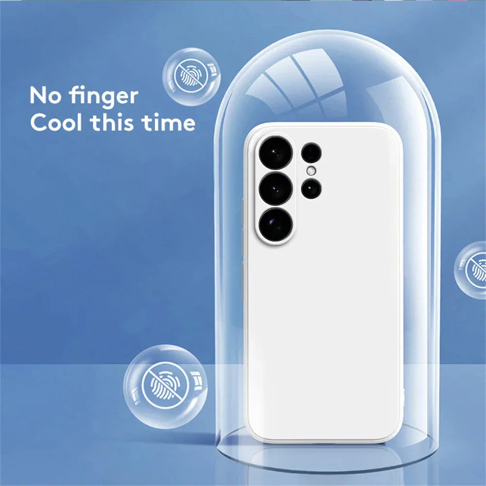 Liquid Silicone Square Shockproof Case for Samsung Galaxy