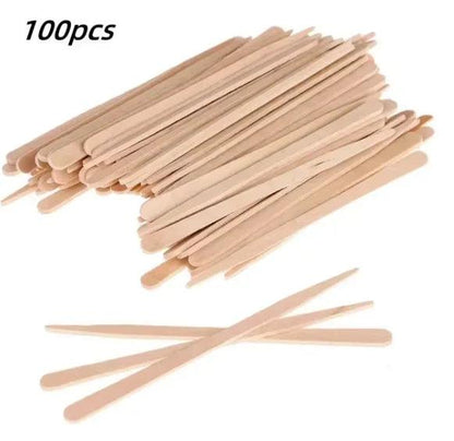 Disposable Wooden Spatulas & Hygiene Sticks (100 Pcs Set)