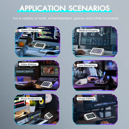 ATTACK SHARK x AJAZZ AKP153 STREAM DECK 15 Customisable Buttons Stream Deck With Versatile Side Screen