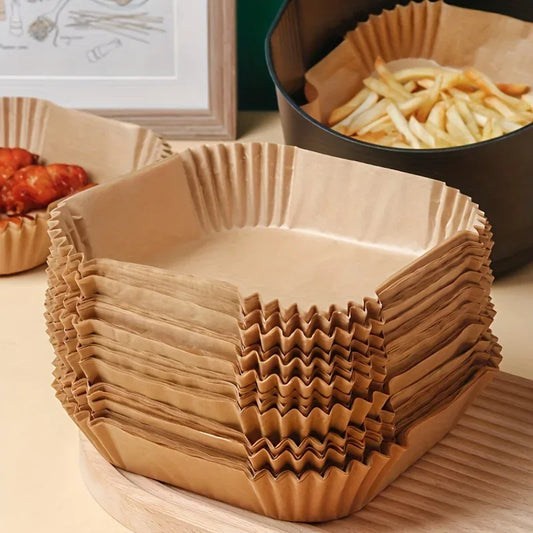 50 Pcs Non-Stick Air Fryer Baking Paper Liners