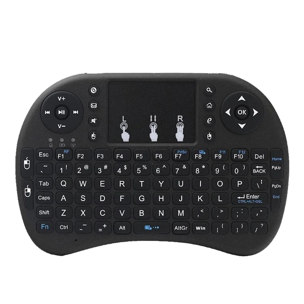 MRSVI I8 2.4G Mini Wireless Keyboard Classic Black Air Mouse Remote Control Touchpad for Android TV Box PC Smart TV