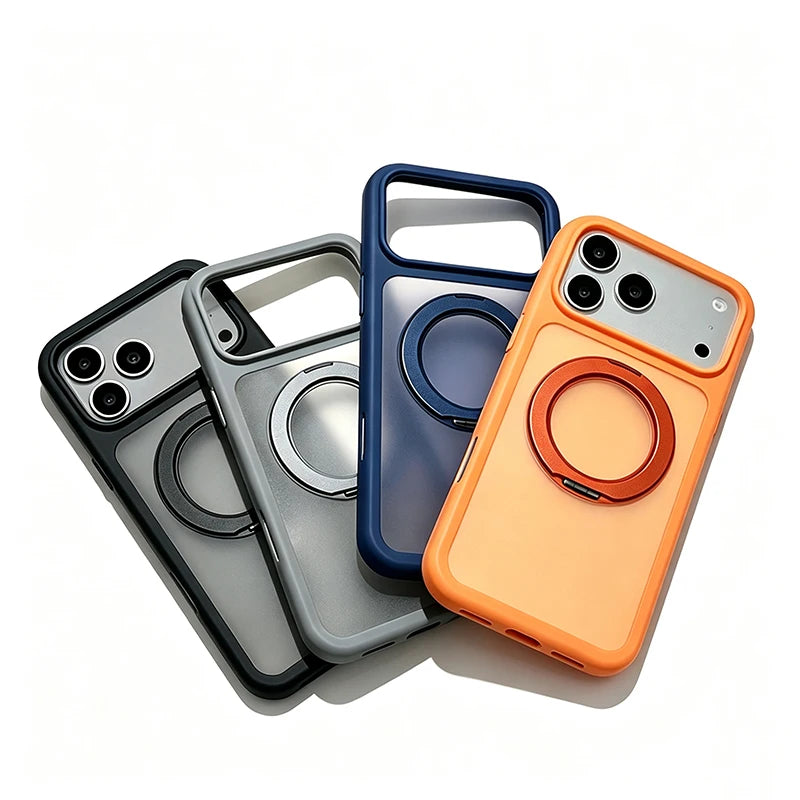 For MagSafe Stand Holder Phone Case Matte Shockproof Cover for iPhone 18 Pro Max 18 Pro 17 Air 16 Plus 15 14 13 12 11 Pro MaxFor MagSafe Stand Holder Phone Case Matte Shockproof Cover for iPhone 18 Pro Max 18 Pro 17 Air 16 Pl