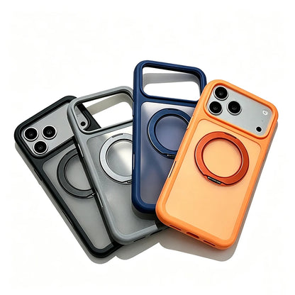 For MagSafe Stand Holder Phone Case Matte Shockproof Cover for iPhone 18 Pro Max 18 Pro 17 Air 16 Plus 15 14 13 12 11 Pro MaxFor MagSafe Stand Holder Phone Case Matte Shockproof Cover for iPhone 18 Pro Max 18 Pro 17 Air 16 Pl